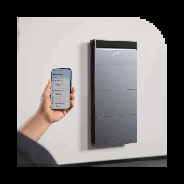 Anker SOLIX wall-mounted battery with mobile-app interface for KOOLARK HOMES, supplied and installed by Power Source Solar & Batteries