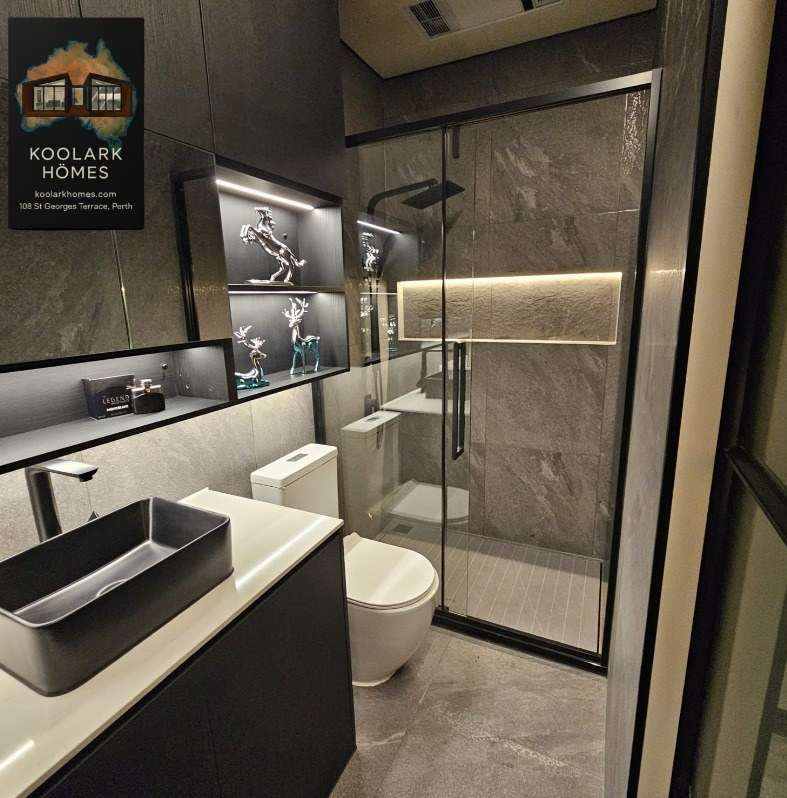 Luxury bathroom inside a KOOLARK HOMES high-end modular home in Perth