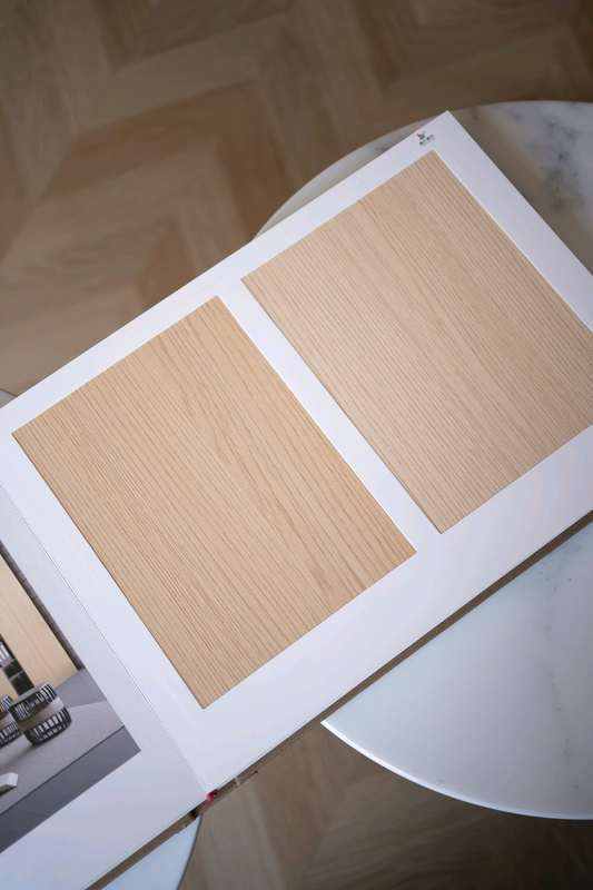 Timber material samples for a KOOLARK HOMES modular home in Perth